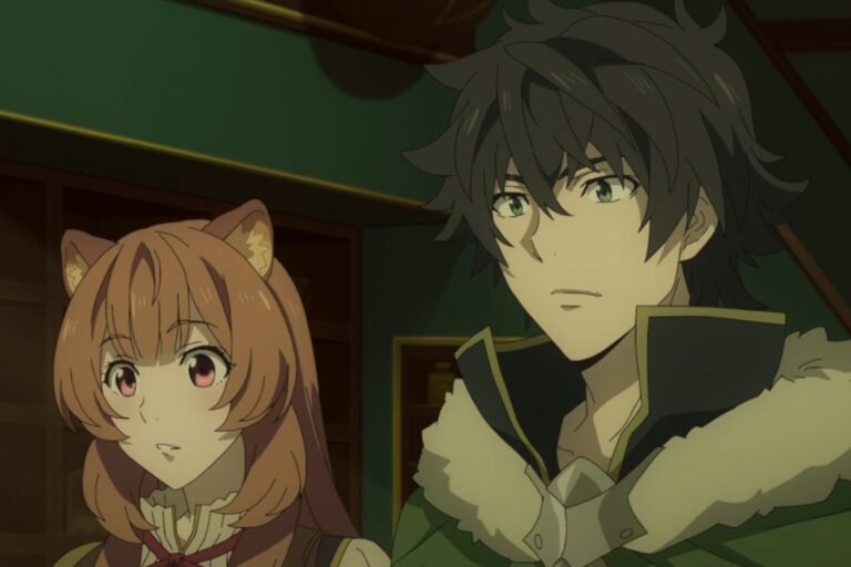 Naofumi Iwatani and Raphtalia from the anime The Rising of the Shield Hero.