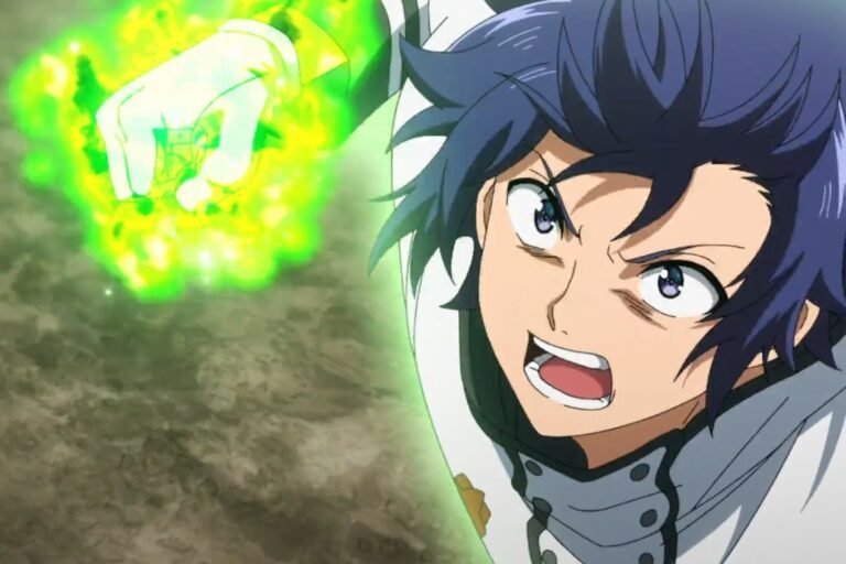 A scene of Ken Usato in action from the anime The Wrong Way to Use Healing Magic.