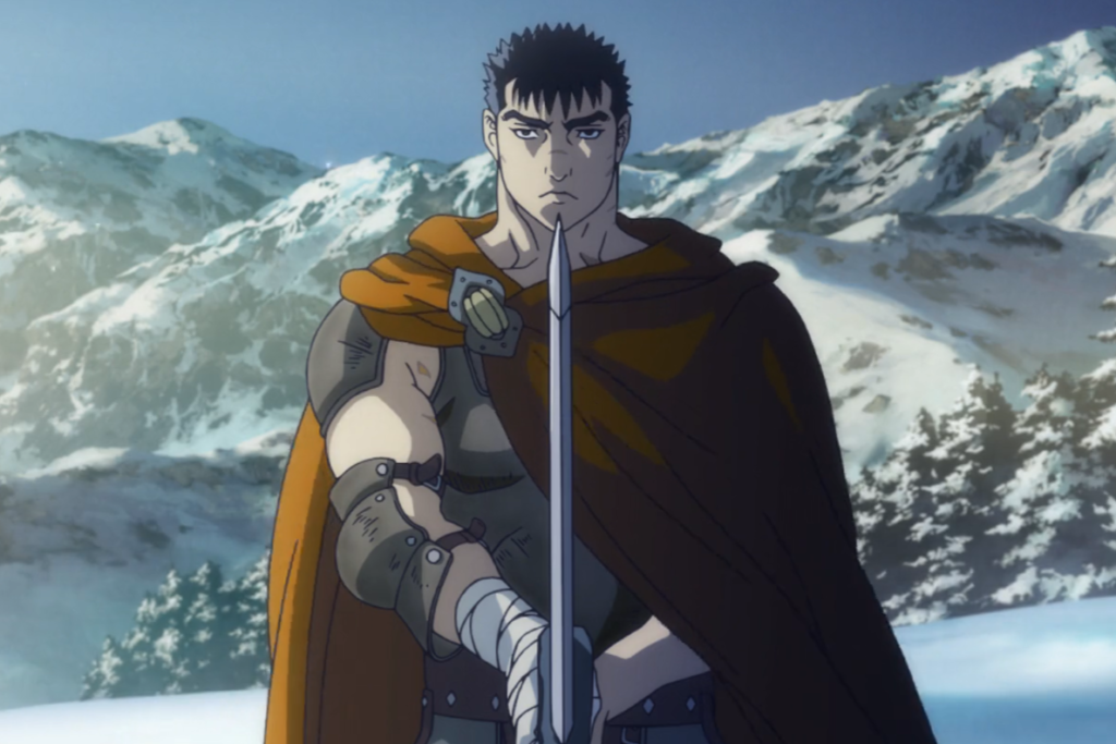 Guts holding a sword from the anime Berserk.