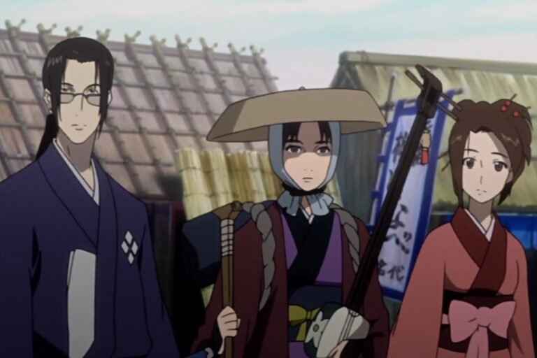 Jin, Sara, and Fuu Kasumi from the anime Samurai Champloo.