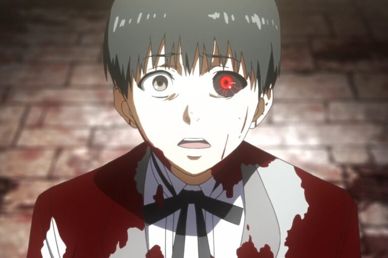 Ken Kaneki from the anime Tokyo Ghoul.