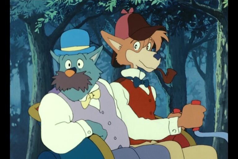 Sherlock Holmes and Watson from the anime Sherlock Hound.