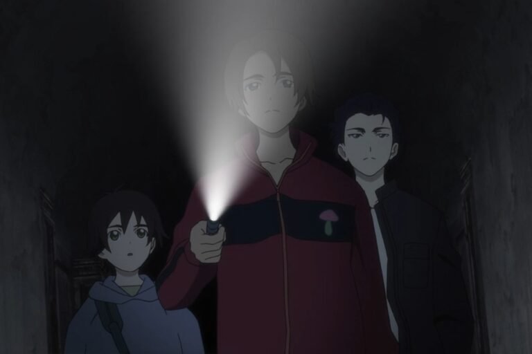 Miyako Komagusu, Masayuki Nakajima, and Makoto Oogami from the anime Ghost Hound.