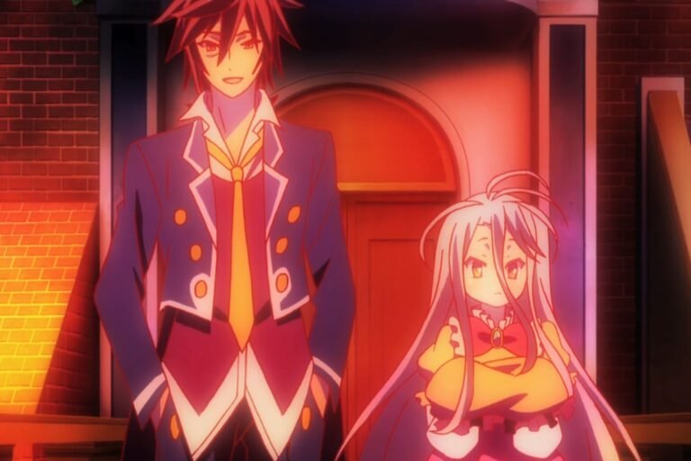 Sora and Shiro from the anime No Game, No Life.