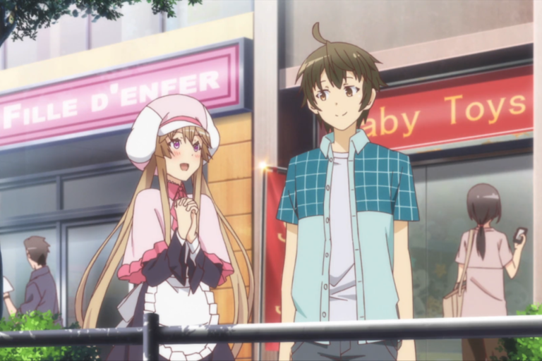 Myucel Foaran and Shinichi Kanou from the anime Outbreak Company.