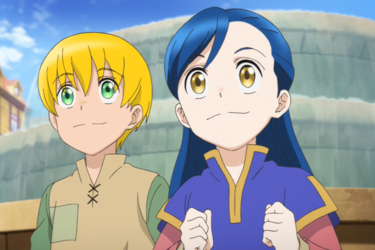 Myne and Lutz from the anime Ascendance of a Bookworm.