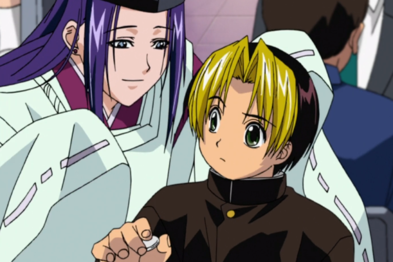 Sai Fujiwara and Hikaru Shindou from the anime Hikaru no Go.