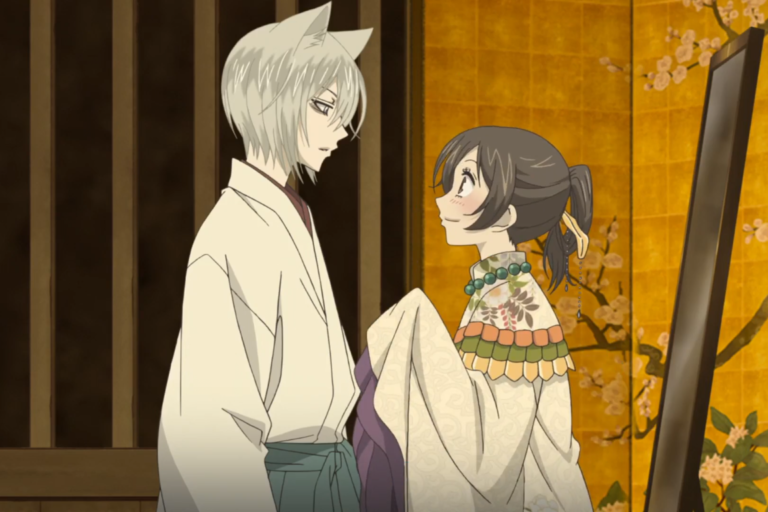 Tomoe and Nanami Momozono from the anime Kamisama Kiss.