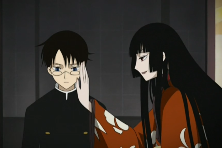 Yuuko Ichihara and Kimihiro Watanuki from the anime xxxHOLiC.