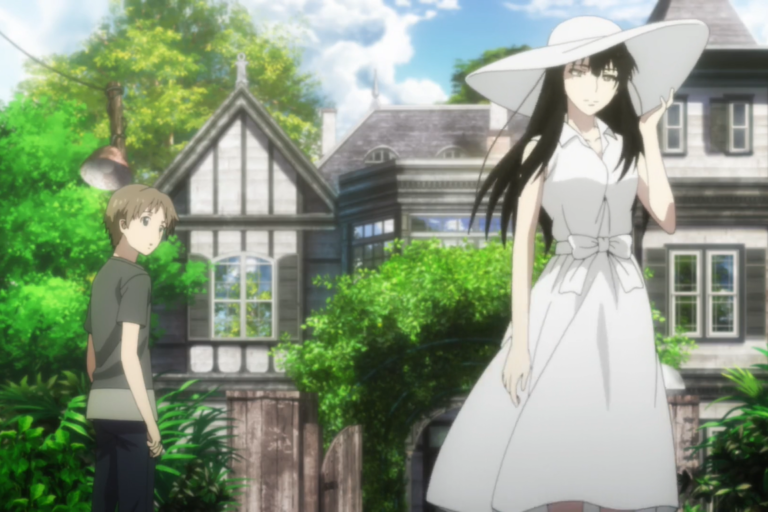 Sakurako Kujou and Shoutarou Tatewaki from the anime Beautiful Bones - Sakurako's Investigation.