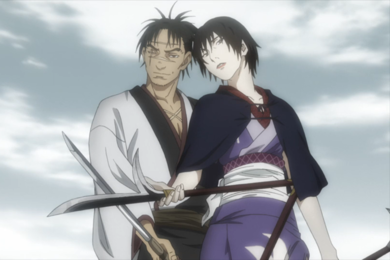 Manji and Makie Otono-Tachibana from the anime Blade of the Immortal (2019).