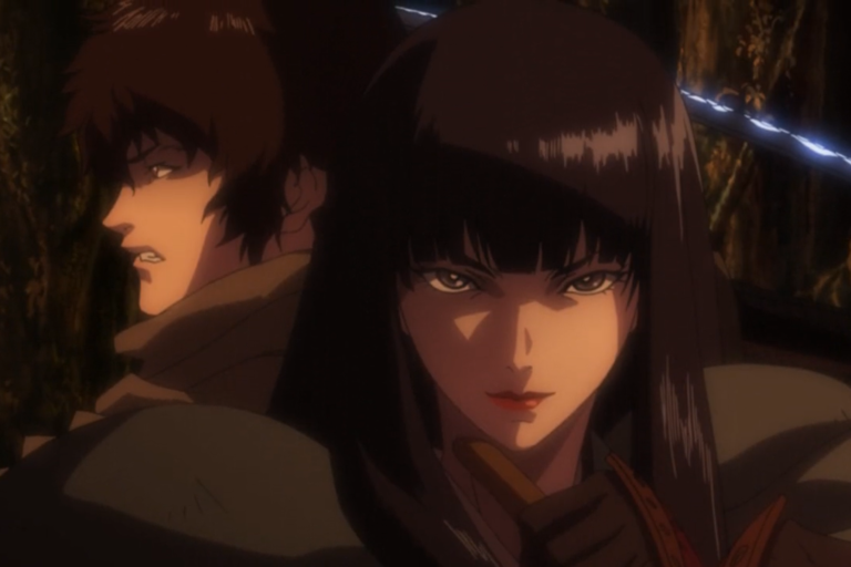 Kuromitsu and Kurou from the anime Kurozuka.